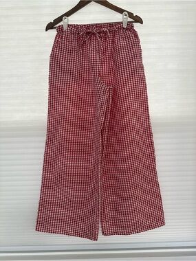 Better/Together Designed in New York Red & White Gingham Pants - Size Medium